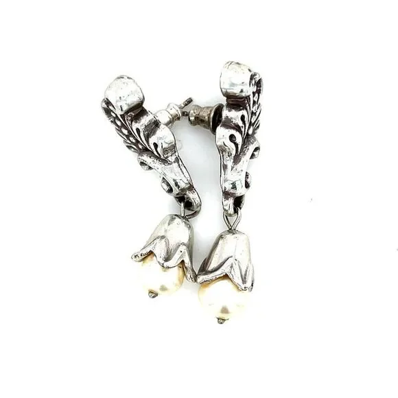 Brighton  Pearls Drop Earrings - Picture 2 of 6